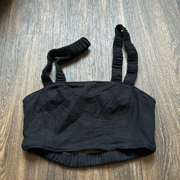 Abercombie & Fitch Black Crop Top - Picture 1 of 4